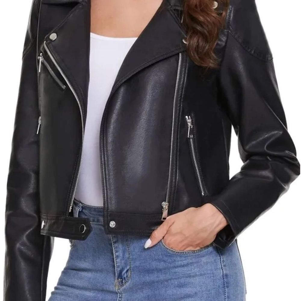 Fahsyee Motorcycle Moto Jacket Women’s Size S
